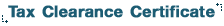 Tax Clearance Certificate