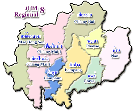 Map of Region 8
